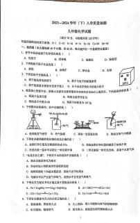 重庆市渝北区2023～2024学年九年级下学期入学质量抽测化学试题