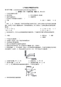 16，山东省德州市第九中学2023-2024学年九年级下学期开学化学试题()