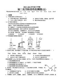 山东省日照市新营中学2023-2024学年下学期九年级开学考试化学试卷