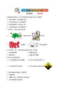 人教版九年级下册第十单元 酸和碱课题1 常见的酸和碱第4课时综合训练题