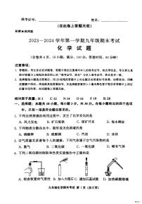 2023-2024学年福建省泉州市安溪+永春+德化+丰泽初三年级化学一检试卷