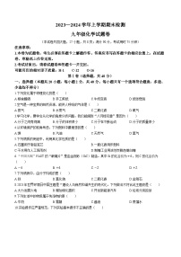 云南省昆明市寻甸县2023-2024学年九年级化学上学期期末试卷