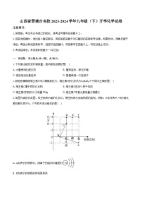 山西省晋城市名校2023-2024学年九年级下学期开学化学试卷