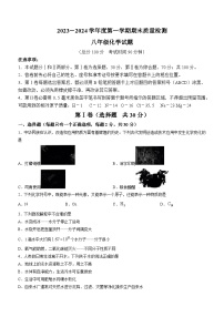 山东省济宁市高新区2023-2024学年八年级上学期期末考试化学试题+