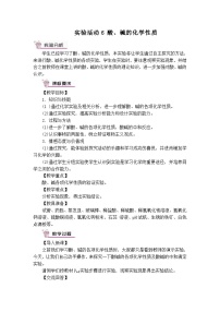 人教版实验活动6 酸、碱的化学性质教学设计