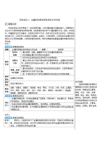 初中化学人教版九年级下册实验活动 4 金属的物理性质和某些化学性质导学案