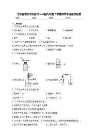 江苏省泰州市兴化市2023届九年级下学期开学考试化学试卷(含答案)