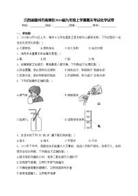 江西省赣州市南康区2024届九年级上学期期末考试化学试卷(含答案)