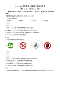 广东省湛江市雷州市雷州市第二中学2023-2024学年九年级上学期开学化学试题