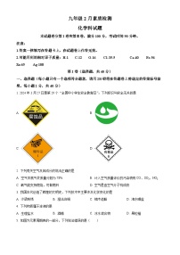 98，广西大学附属中学2023-2024学年九年级下学期2月素质检测化学试卷