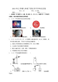 99，湖南省岳阳市临湘市湖南省临湘市2023-2024学年九年级下学期开学考试化学试题