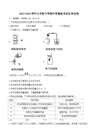 102，湖南省衡阳市衡阳县井头镇中学2023-2024学年九年级下学期开学摸底考试化学试卷