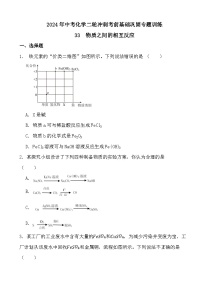 2024年中考化学二轮冲刺考前基础巩固专题训练33  物质之间的相互反应