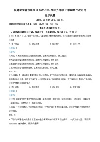 49，福建省龙岩市新罗区2023-2024学年九年级上学期第二次月考化学试卷