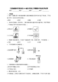 江西省赣州市章贡区2024届九年级上学期期末考试化学试卷(含答案)