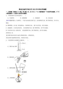 黑龙江省齐齐哈尔市2023年中考化学试题（附真题解析）
