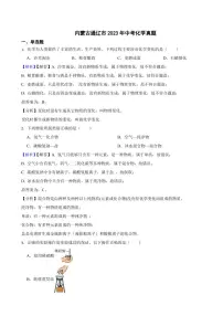 内蒙古通辽市2023年中考化学试题（附真题解析）