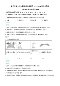 22，黑龙江省大庆市肇源县六校联合考试2023-2024学年八年级下学期开学化学试题