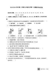 2023-2024学年河南省洛阳市东升二中九年级下学期3月份第一次模拟考试化学试卷