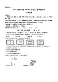 2024年陕西省宜县第二中学初中学业水平考试化学仿真摸底卷A