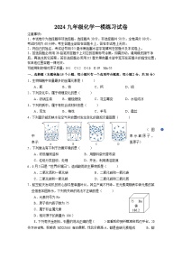 40，2024年江苏省南京市百家湖中学中考一模练习化学试卷