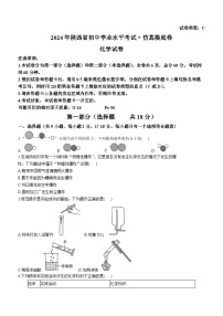 2024年陕西省初中学业水平考试化学仿真摸底卷(1)