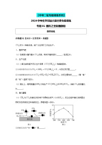 2024中考化学压轴专题训练-专题01图形类-坐标图像题（含解析）