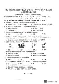 重庆市巴南区龙洲湾中学++巴南区实验中学+全善学校2023-2024学年九年级下学期3月月考化学试题