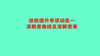 2024贵州中考一轮复习 人教版化学 技能提升专项训练一　溶解度曲线及溶解度表 课件