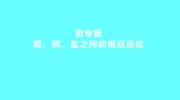 2024湖南中考复习 人教版化学 微专题　酸、碱、盐之间的相互反应 课件