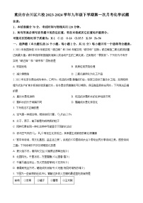 重庆市合川区六校2023-2024学年九年级下学期第一次月考化学试题（原卷版+解析版）