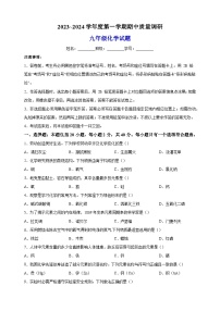 江苏省常州市2023-2024学年九年级上学期期中化学试题（含答案解析）