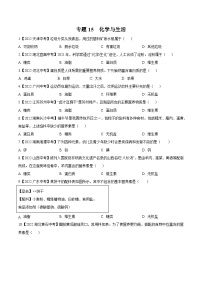 中考化学真题分项汇编(全国通用)(第02期)专题15化学与生活(原卷版+解析)