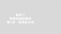 2024广西中考复习 通用版化学 教材基础复习 板块二  第1讲　物质的分类 课件