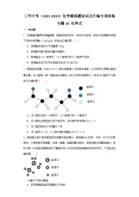 专题16 化学式-三年中考（2021-2023）化学模拟题知识点汇编专项训练