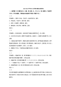 安徽省合肥市第三十八中学2023-2024学年九年级上学期期末模拟化学试卷（含解析）