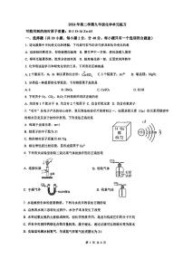 江苏省苏州市工业园区星港学校2023-2024学年九年级下学期第一次月考化学试卷（0模）