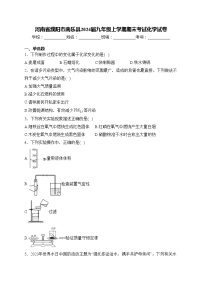 河南省濮阳市南乐县2024届九年级上学期期末考试化学试卷(含答案)