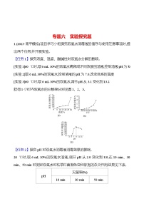 2023-2024 人教版化学 福建中考一轮复习 专题六　实验探究题 专题练习