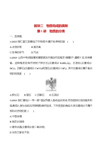 2023-2024 人教版化学 贵州中考一轮复习 板块二 第1讲　物质的分类 提高练习