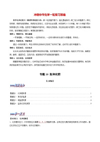 最新中考化学一轮复习举一反三系列  专题10 盐和化肥（题型精讲）