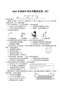 2024年广东省深圳市中考模拟化学试卷（四）