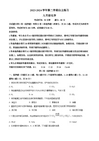 江苏省无锡市2023-2024学年九年级下学期下学期3月月考化学试卷（原卷版+解析版）