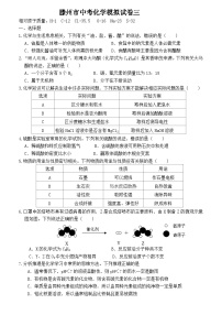 2024年山东省枣庄市滕州市中考模拟化学试卷3