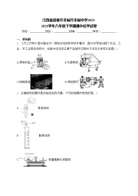 江西省宜春市丰城市丰城中学2022-2023学年八年级下学期期中化学试卷(含答案)