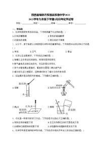 陕西省榆林市绥德县绥德中学2022-2023学年九年级下学期3月月考化学试卷(含答案)