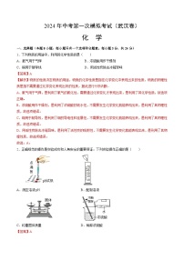 2024年中考第一次模拟考试题：化学（武汉卷）（全解全析）