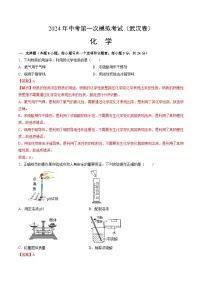 2024年中考第一次模拟考试题：化学（武汉卷）（全解全析）