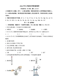 2024年山东省青岛市中考一模化学试题（原卷版+解析版）