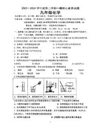 2024年广东省江门市紫茶中学中考第一次模拟考试化学试题